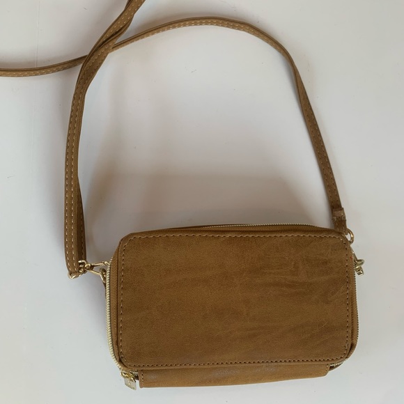 Brown Suede Crossbody Purse - Picture 3 of 7